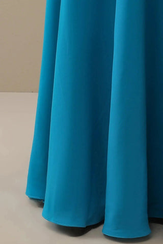 Kleid für die Brautmutter mit V-Ausschnitt, elegantes, würdevolles Kleid