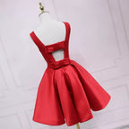 Vestido de Baile de Finalistas Sem Mangas em Bordô Adorável s49