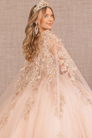 3D Schmetterlings-Umhang-Ballkleid von Elizabeth K GL3104