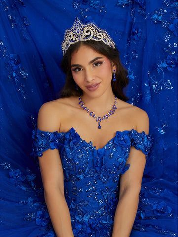 3D Butterfly Cape Quinceanera-Kleid von House of Wu 26046