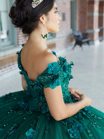 3D Butterfly Cape Quinceanera-Kleid von House of Wu 26046