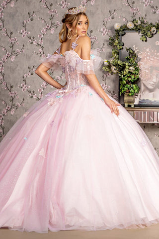 3D Butterfly Cold Shoulder Ballkleid von GLS Gloria GL3483