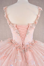 3D Butterfly Sleeveless Ball Gown by Elizabeth K GL3183