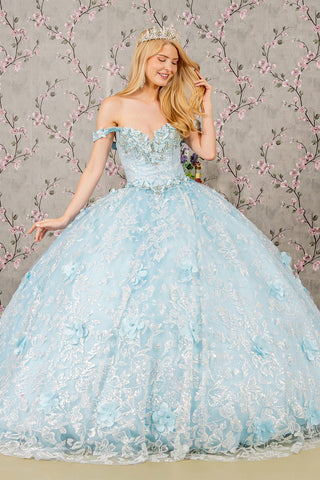 Ärmelloses Ballkleid mit 3D-Schmetterling von Elizabeth K GL3183