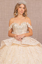 3D Butterfly Sweetheart Ball Gown by Elizabeth K GL3112