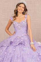 3D Butterfly Sweetheart Ball Gown by Elizabeth K GL3112