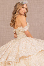 3D Butterfly Sweetheart Ball Gown by Elizabeth K GL3112