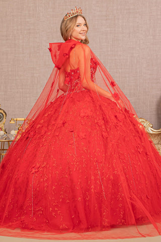 3D-Ballkleid mit Blumenumhang von Elizabeth K GL1939