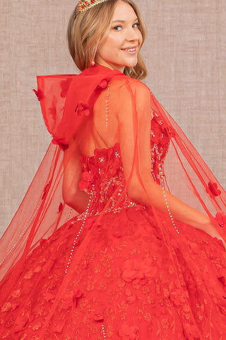 3D-Ballkleid mit Blumenumhang von Elizabeth K GL1939