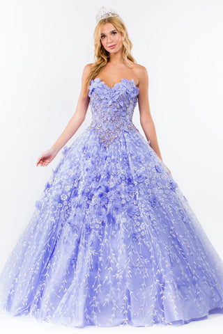 3D-Ballkleid mit Blumenumhang von Elizabeth K GL1939