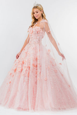 3D-Ballkleid mit Blumenumhang von Elizabeth K GL1939