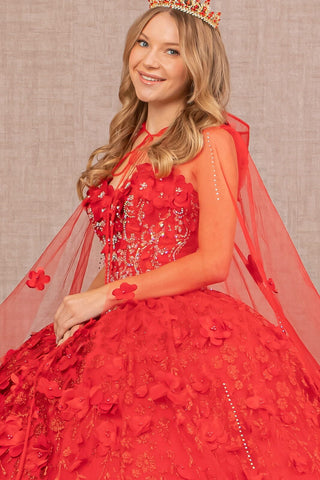 3D-Ballkleid mit Blumenumhang von Elizabeth K GL1939