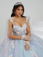 3D-Blumenkorsett-Quinceanera-Kleid von House of Wu 26067
