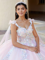3D-Blumenkorsett-Quinceanera-Kleid von House of Wu 26067