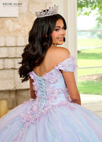 3D-Blumen-Off-Shoulder-Quinceanera-Kleid von Rachel Allan RQ2190