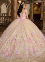 3D-Blumen-Off-Shoulder-Quinceanera-Kleid von Rachel Allan RQ2190