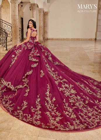 3D-Blumen-Quinceanera-Kleid von Alta Couture MQ3074