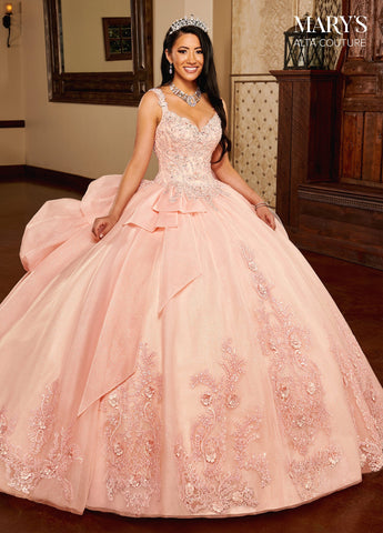 3D-Blumen-Quinceanera-Kleid von Alta Couture MQ3092