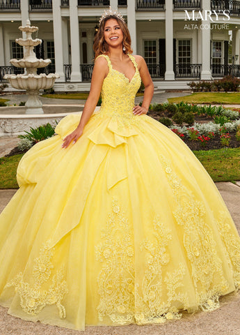 3D-Blumen-Quinceanera-Kleid von Alta Couture MQ3092