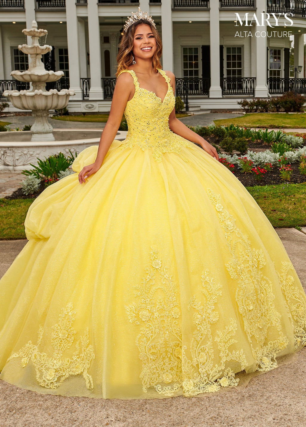 3D Floral Quinceanera Dress by Alta Couture MQ3092