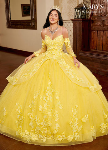 3D-Blumen-Quinceanera-Kleid von Alta Couture MQ3098