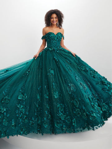 Quinceanera-Kleid mit 3D-Blumenmuster von House of Wu 26024