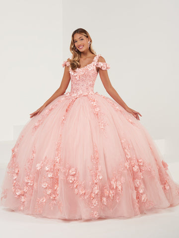 Quinceanera-Kleid mit 3D-Blumenmuster von House of Wu 26991