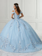 Quinceanera-Kleid mit 3D-Blumenmuster von House of Wu 26991
