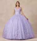 Robe de bal sans manches à motifs floraux 3D par Juliet 1437