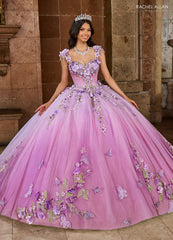 3D Floral Sweetheart Quinceanera Dress by Rachel Allan RQ3125