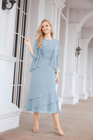 Numbersea Two-Piece A-line Mother of The Bride Dress Formal Party Gown Dress 28072
