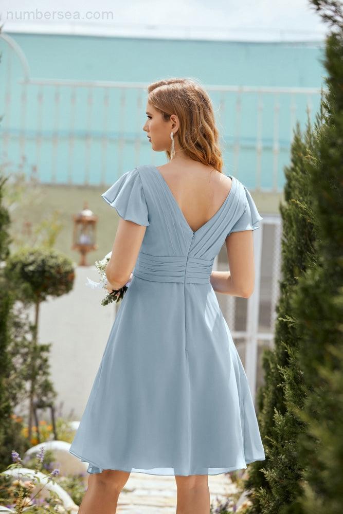 Knie langes Homecoming-Kleid Formell Cocktail Abschlussballkleid 28013