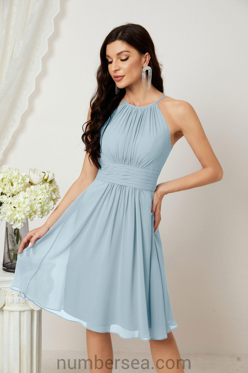 Träger-Heimkehr-Kleider Formelle Abendparty-Cocktailkleid 28011