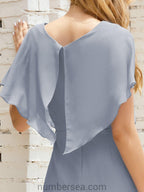 Vestidos de Baile de Regreso a Casa Sin Mangas Largo a la Rodilla Modelo 28021