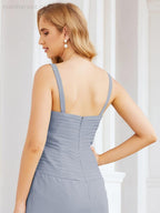 Vestidos de noiva para mãe da noiva Numbersea com aplicações de renda para convidados de casamento 28066 