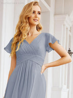 Vestidos de cerimónia de baile Numbersea para mãe da noiva, mangas curtas, vestido de madrinha 28047 