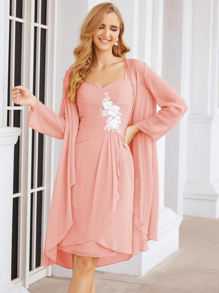 Vestidos de noiva para mãe da noiva Numbersea com aplicações de renda para convidados de casamento 28066 