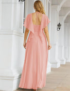 Numbersea Bridesmaid Dresses Backless Formal Prom Gowns for Evening Party Mother of The Bride Dress 28040