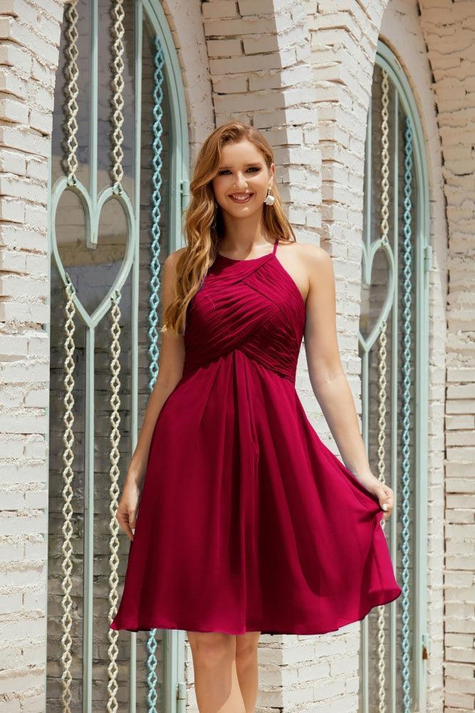 Vestidos sin Mangas para el Baile de Bienvenida, Traje Formal de Cóctel y Fiesta de Graduación 28014