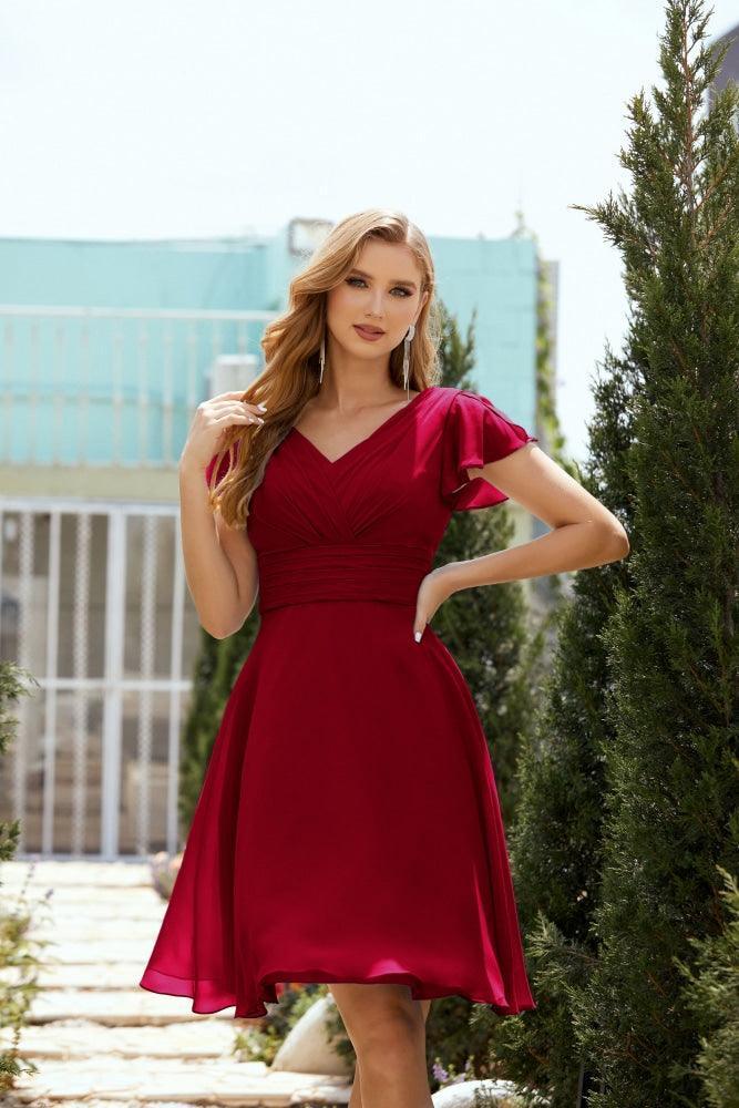 Vestidos de Baile de Largo a la Rodilla para Fiesta de Regreso a Casa, Traje Formal de Cóctel y Graduación 28013