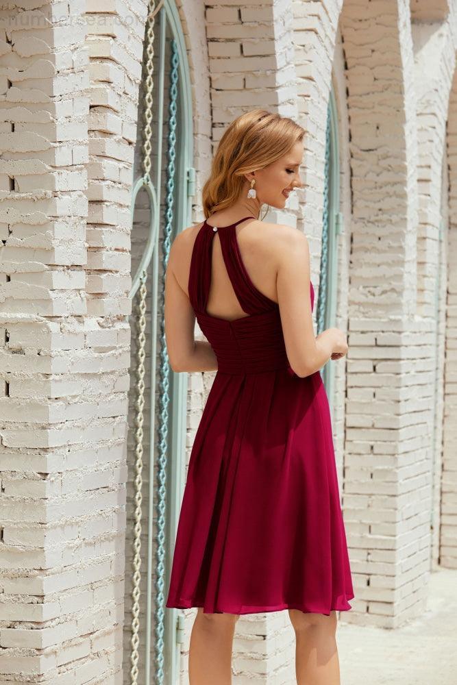 Ärmelloses Homecoming-Kleid Formell Cocktail Abschlussballkleid 28014