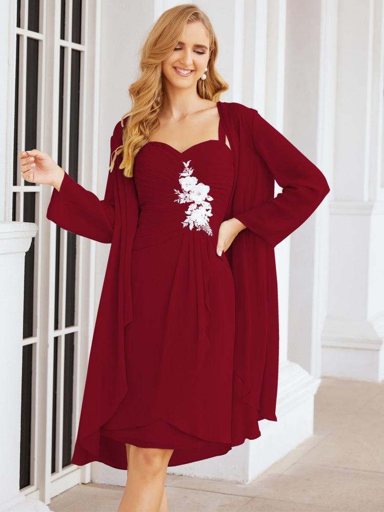 Vestidos de noiva para mãe da noiva Numbersea com aplicações de renda para convidados de casamento 28066 