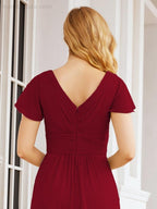 Vestidos de cerimónia de baile Numbersea para mãe da noiva, mangas curtas, vestido de madrinha 28047 