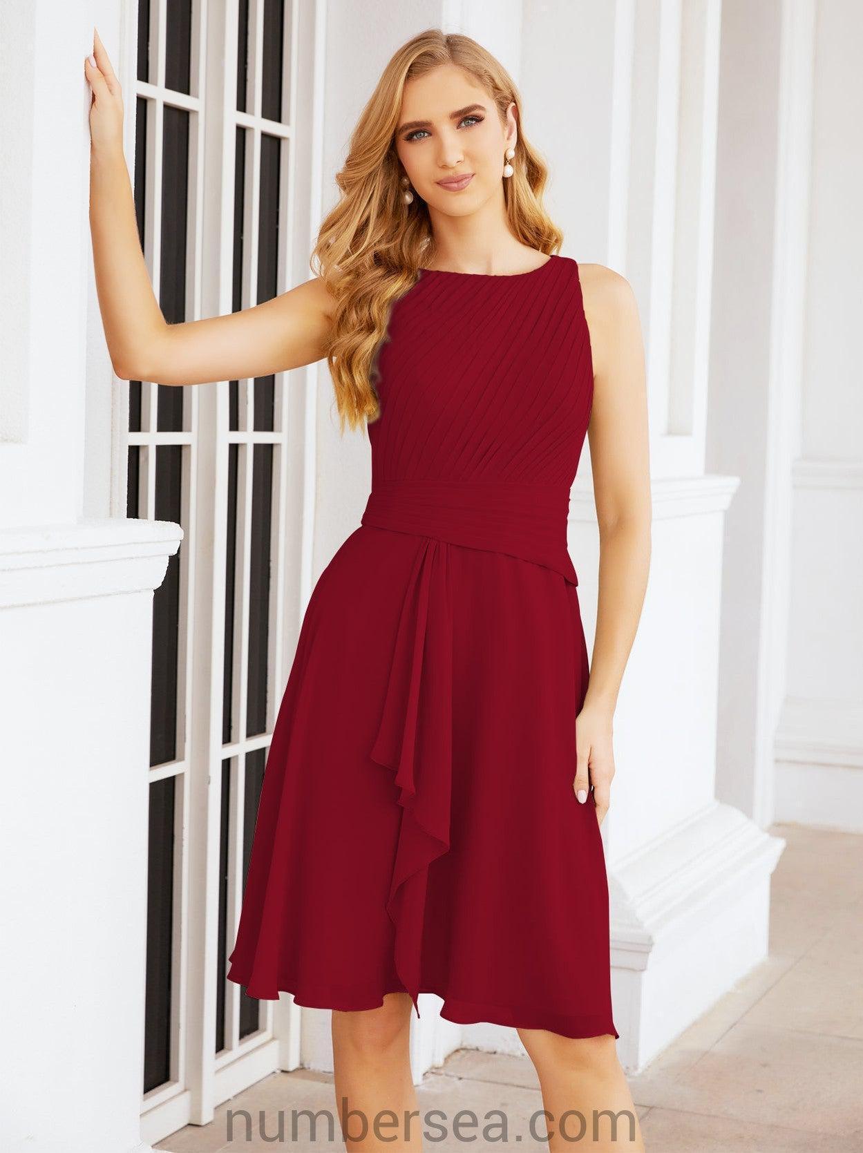 Vestidos para mãe da noiva Numbersea Vestido de baile Vestido casual plissado 28065 