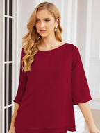 Vestido elegante de 2 peças para mãe da noiva Numbersea, tamanho grande, com folhos, camadas, roupão prateado 28064 