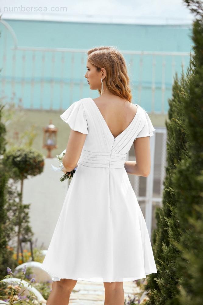 Knie langes Homecoming-Kleid Formell Cocktail Abschlussballkleid 28013