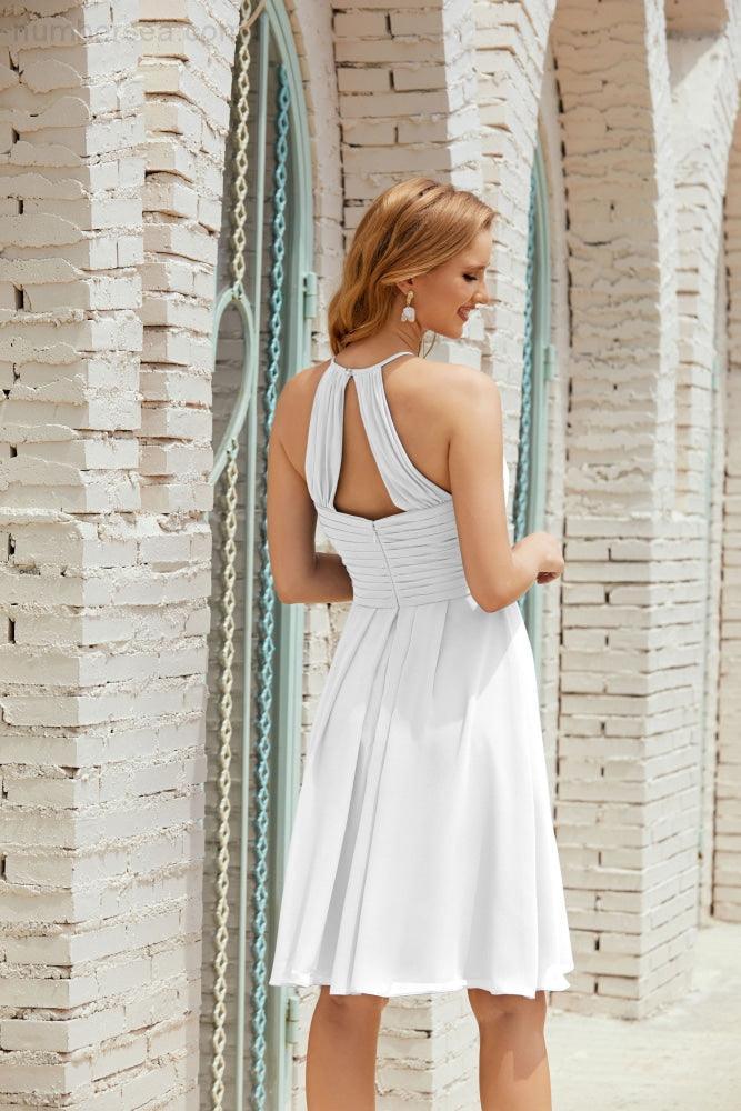 Ärmelloses Homecoming-Kleid Formell Cocktail Abschlussballkleid 28014