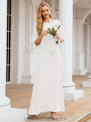 Numbersea Formal Party Gown Dress Long Mother of The Bride Dresses with Ruffle Cape 28026