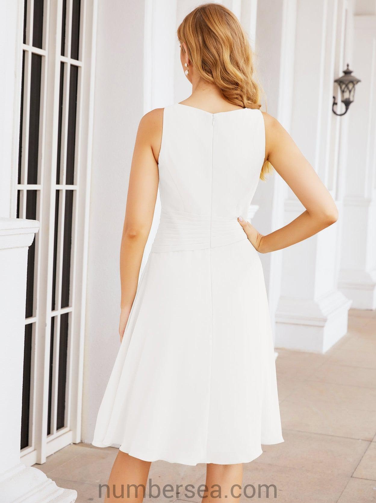 Vestidos para mãe da noiva Numbersea Vestido de baile Vestido casual plissado 28065 