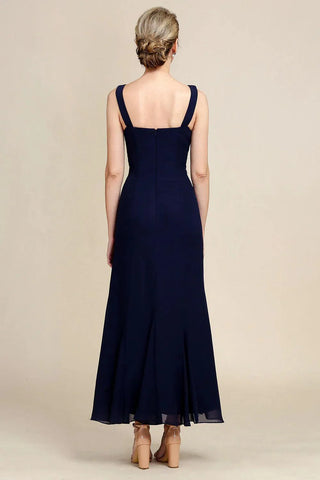 Kleid für die Brautmutter, Meerjungfrau, zweiteilig, glitzernd, mit Perlen